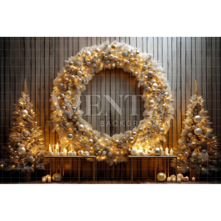 Fabric Photography Background Christmas Decoration / Backdrop 4045