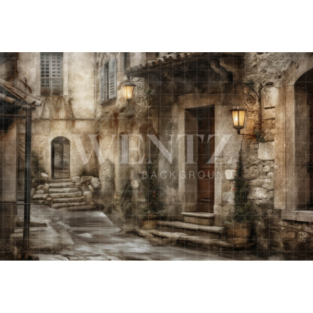 Fabric Photography Background Christmas Village / Backdrop 4192