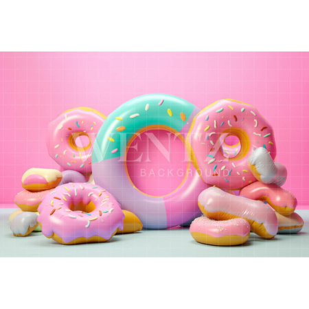 Fabric Photography Background Donuts / Backdrop 4255