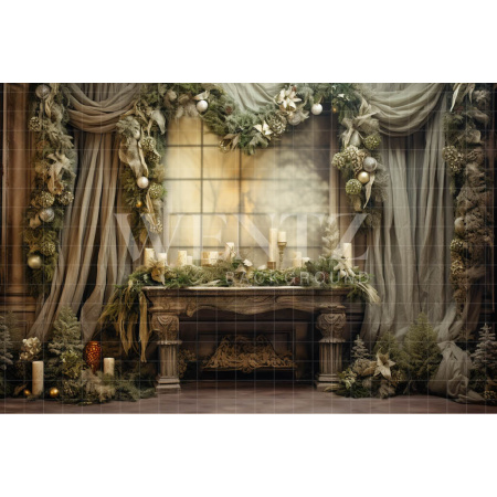 Fabric Photography Background Christmas Set / Backdrop 4271