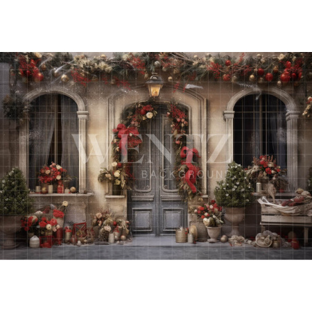 Fabric Photography Background Christmas Front / Backdrop 4273
