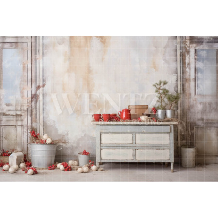 Fabric Photography Background Christmas Set / Backdrop 4554