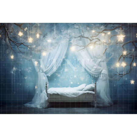 Fabric Photography Background Starry Bedroom / Backdrop 4816