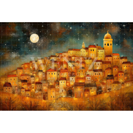Fabric Photography Background Village / Backdrop 4825
