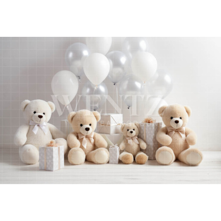 Fabric Photography Background Bear Party / Backdrop 4842