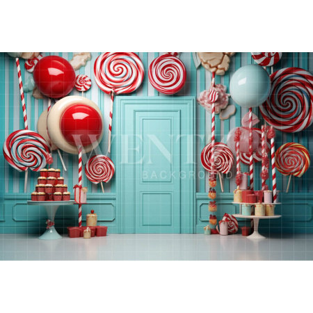 Fabric Photography Background Set with Candy 4850