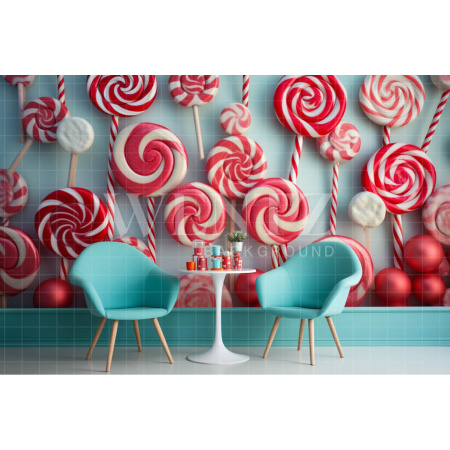 Fabric Photography Background Set with Candy 4851