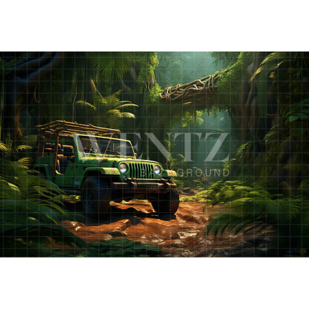 Fabric Photography Background Offroad Car / Backdrop 4855