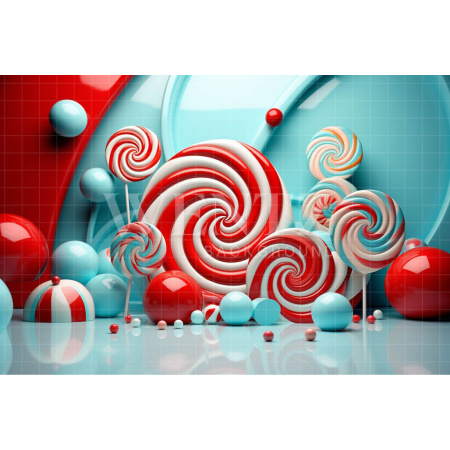 Fabric Photography Background Candy Color Sweets / Backdrop 4878
