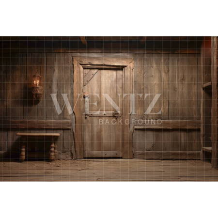 Fabric Photography Background Rustic Door / Backdrop 4880