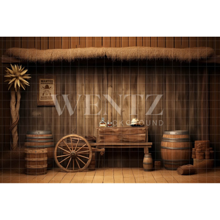 Photographic Background in Fabric Rustic Wooden  / Background 4928