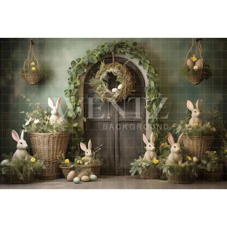 Fabric Photography Background Easter Scenery / Backdrop 5205