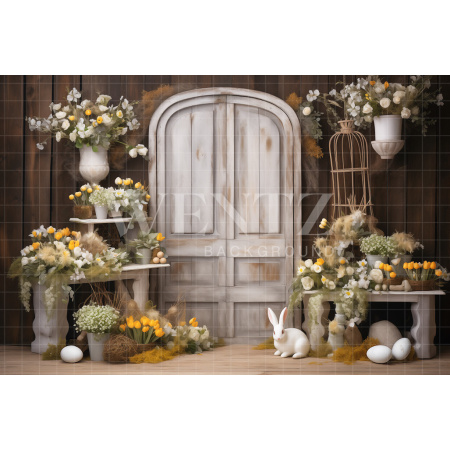 Fabric Photography Background Easter Scenery / Backdrop 5208