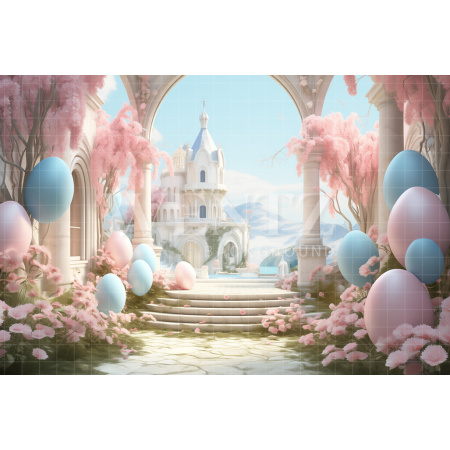 Fabric Photography Background Easter Scenery / Backdrop 5213