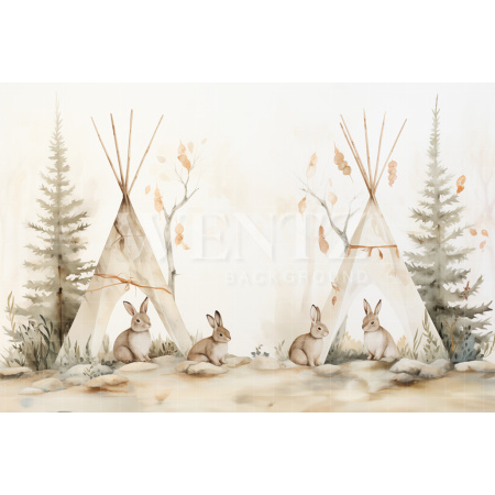 Fabric Photography Background Easter Scenery / Backdrop 5224