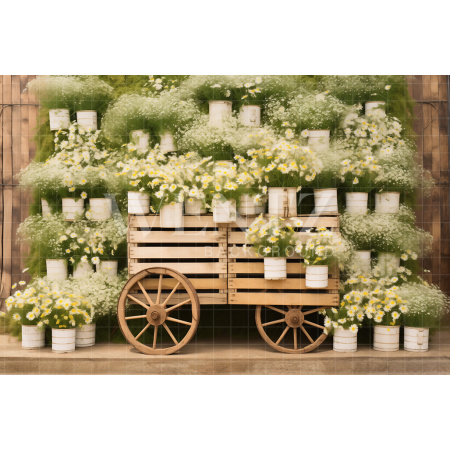 Fabric Photography Background Easter Scenery / Backdrop 5228