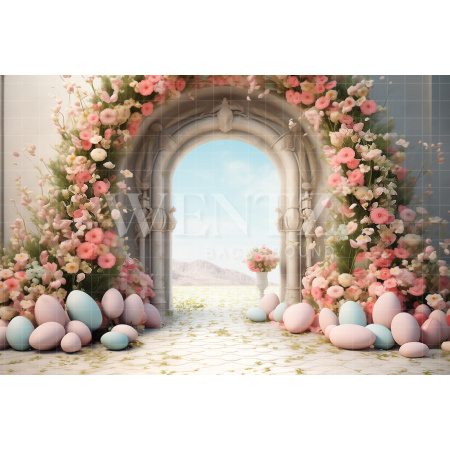 Fabric Photography Background Easter Scenery / Backdrop 5231