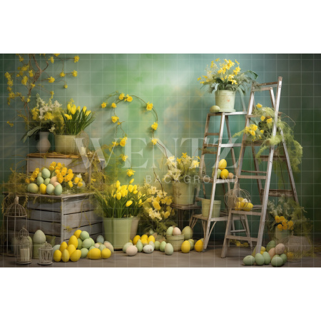 Fabric Photography Background Easter / Backdrop 5254