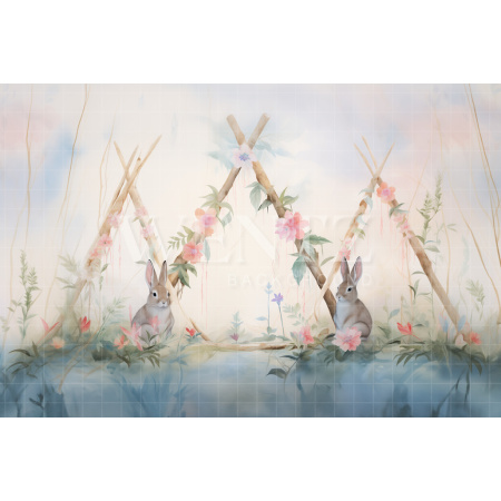 Fabric Photography Background Easter / Backdrop 5307