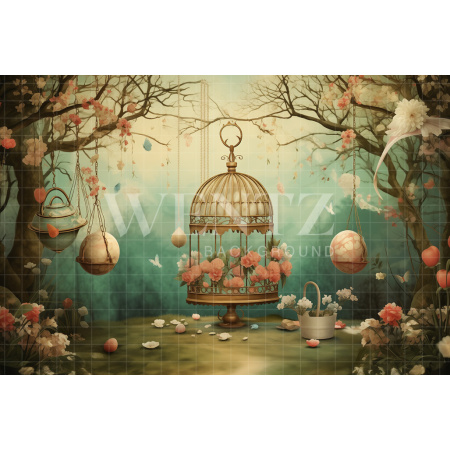 Fabric Photography Background Easter / Backdrop 5309