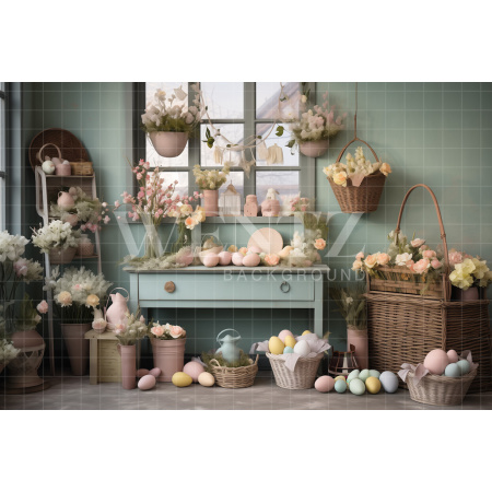Fabric Photography Background Easter / Backdrop 5349