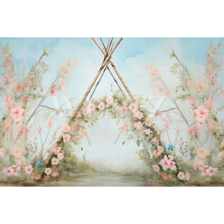 Fabric Photography Background Easter / Backdrop 5356