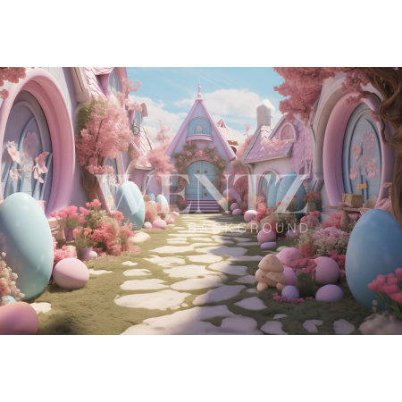 Fabric Photography Background Easter / Backdrop 5376