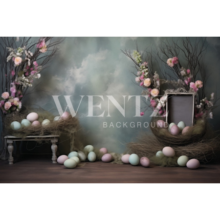 Fabric Photography Background Easter / Backdrop 5378