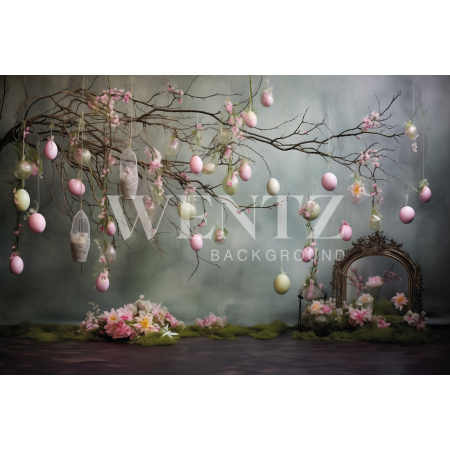 Fabric Photography Background Easter / Backdrop 5386