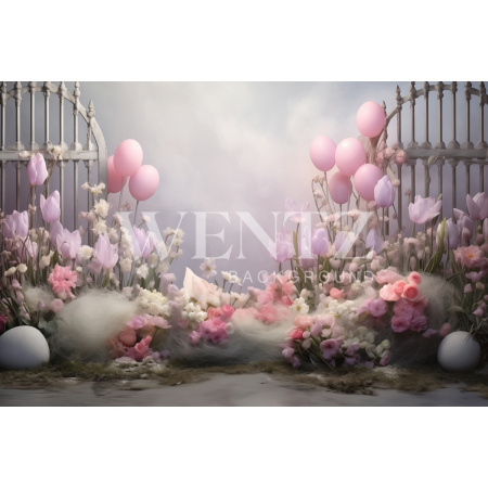 Fabric Photography Background Easter / Backdrop 5390