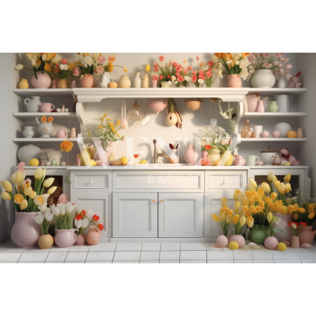 Fabric Photography Background Easter / Backdrop 5399