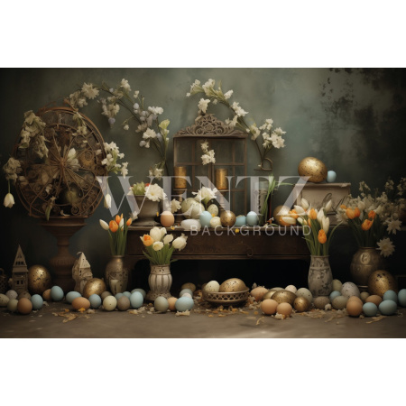 Fabric Photography Background Easter / Backdrop 5424