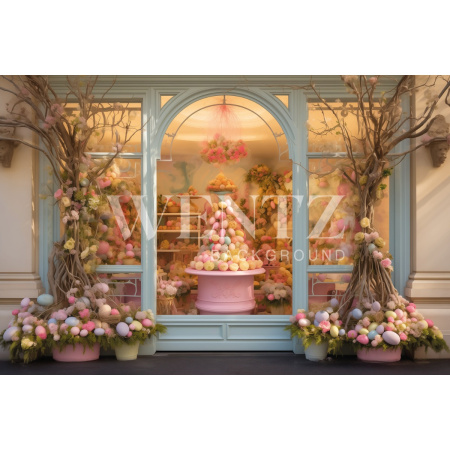 Fabric Photography Background Easter Store / Backdrop 5444