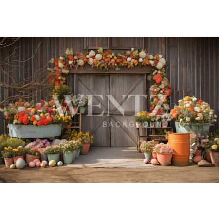 Fabric Photography Background Easter / Backdrop 5481