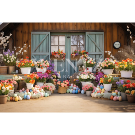 Fabric Photography Background Easter / Backdrop 5484