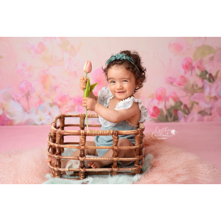 Fabric Photography Background Floral / Backdrop 699