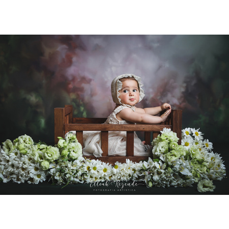 Fabric Photography Background Fine Art Green Texture/ Backdrop 1879