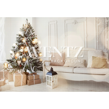 Fabric Photography Background Christmas Room / Backdrop 747