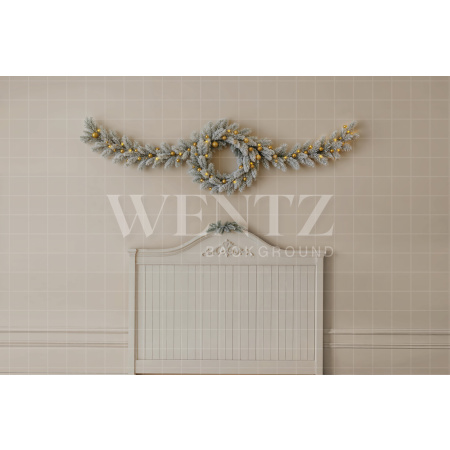 Fabric Photography Background Christmas Headboard / Backdrop 7907