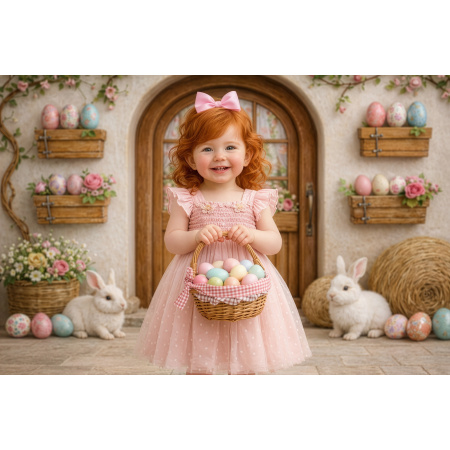 Fabric Photography Background Easter Facade / Backdrop 8047