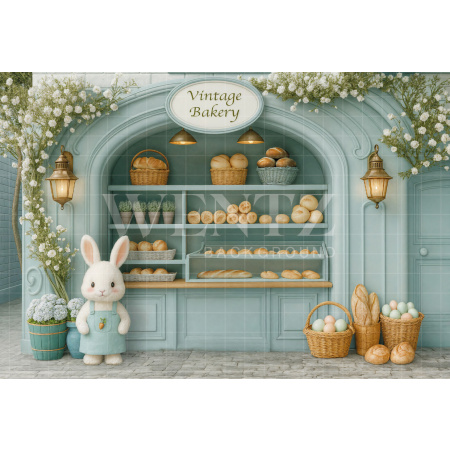 Fabric Photography Background Easter Bakery / Backdrop 8054
