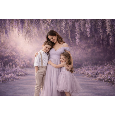 Fabric Photography Background Mother's Day Floral / Backdrop 8118