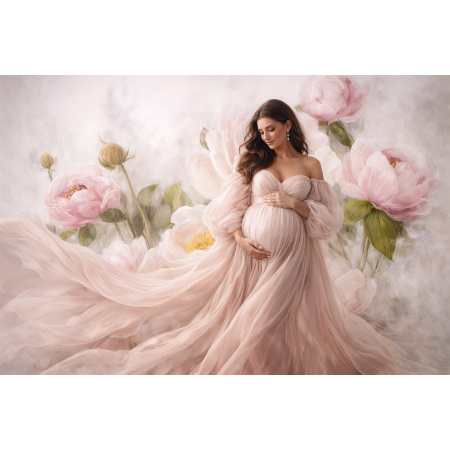 Fabric Photography Background Mother's Day Floral Fine Art / Backdrop 8244