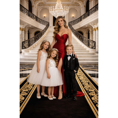 Fabric Photography Background Mother's Day Staircase / Backdrop 8249