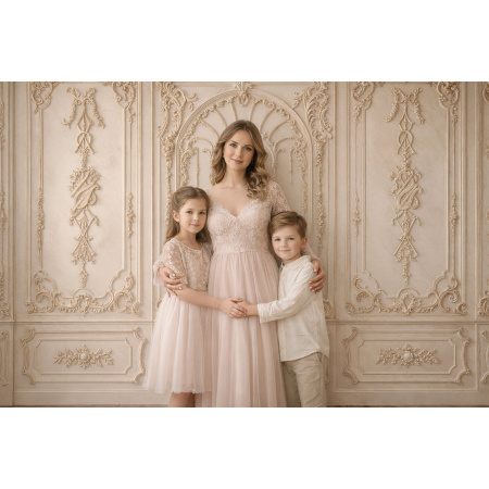 Fabric Photography Background  Mother's Day Boiserie / Backdrop 8252