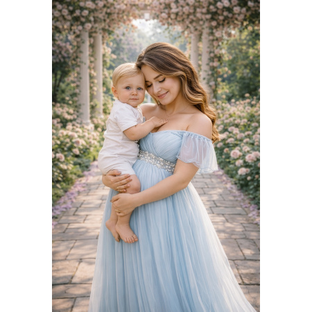 Fabric Photography Background Mother's Day Garden / Backdrop 8256