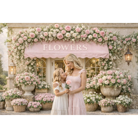 Fabric Photography Background Mother's Day Floriculture / Backdrop 8257