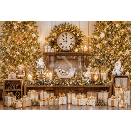 Fabric Photography Background Christmas / Backdrop 8556