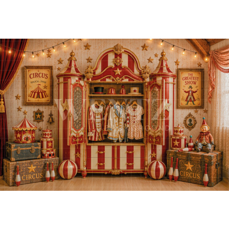Fabric Photographic Background Children's Day Circus / Backdrop 8610