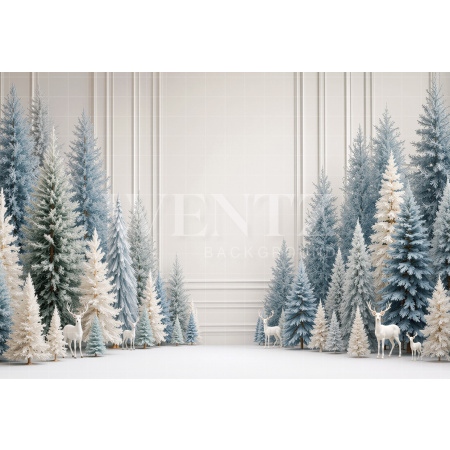 Fabric Photography Background Christmas Trees / Backdrop 8861